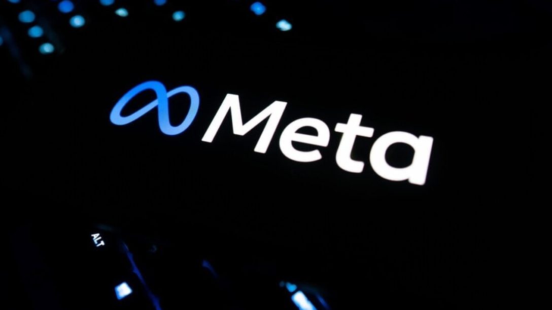The Meta Platforms logo, illustrating a story about the company's cash flow and spending on artificial intelligence